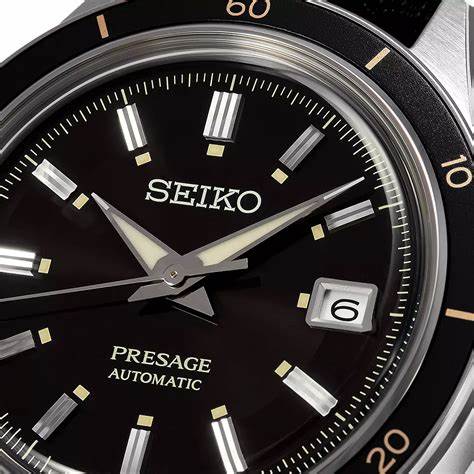 Seiko Presage SRPG09J1 – 41mm Black Dial, 4R35 Automatic, Nylon Strap