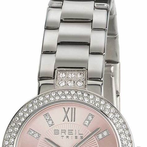 Breil Dance Floor EW0256 Women's Quartz Watch - Pink Sunray Dial, Stainless Steel Bracelet