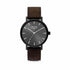 Frank 1967 7FW-0011 Men's Watch - Black Leather Strap, Black Dial, 42mm