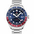 Swiss Military SM34095.03 Men's GMT Quartz Watch - Stainless Steel with Blue Dial