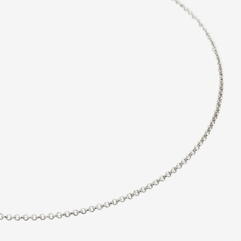 DODODoDo Essentials DCC5004CHAIN000AG46 Sterling Silver Necklace - 46cm Rolò ChainJEWELRYEcecile