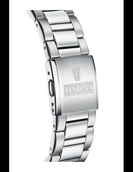 Festina F20575/3 Ceramic Chronograph Men’s Watch – 44mm, Black Dial, 10 ATM