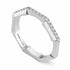 Gucci Link to Love 18ct White Gold 3mm Diamond Ring - Size 6