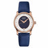 Mido Baroncelli Wild Stone M035.207.37.491.00 Orologio automatico da donna - Quadrante bianco con avventurina blu, bracciale in acciaio inossidabile