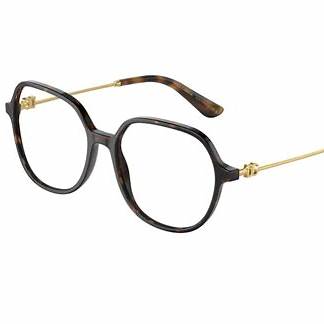 Dolce & Gabbana DG3364 502 54 Occhiali da vista a farfalla da donna - Montatura avana