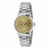 Gucci G-Timeless YA1265035 Women's Watch – Yellow Gold Sunbrushed Dial with Bee Motif, Stainless Steel Bracelet