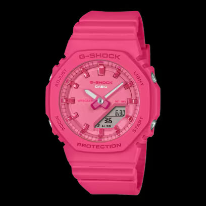 Casio G-Shock GMA-P2100PP-4AER Women's Watch - Pink Resin, 200m Water Resistant