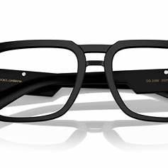 Dolce & Gabbana DG 3389 Occhiali da vista da uomo - Nero opaco, 55mm