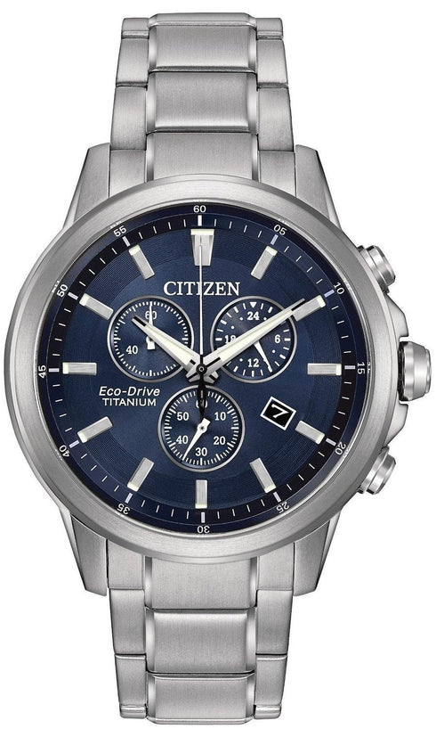 Citizen CA4624-56L Eco-Drive Chronograph Watch - Blue Dial