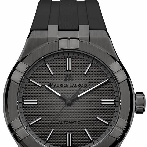 Maurice Lacroix AIKON Orologio automatico in ceramica 42 mm - Quadrante nero, cassa e bracciale in ceramica nera