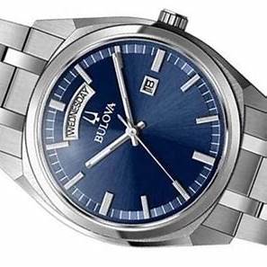 Bulova 96C125 Surveyor Men's Watch - Blue Dial, Stainless Steel Bracelet