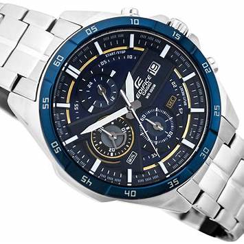 Casio Edifice EFR-556DB-2AVUEF Herren-Chronographenuhr aus Edelstahl mit blauem Zifferblatt