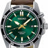 Orologio Seiko Kinetic SKA791P1 Uomo - Quadrante verde, cinturino in pelle marrone