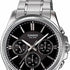 Reloj de cuarzo para hombre Casio MTP-1375D-1AVDF - Esfera negra, brazalete de acero inoxidable