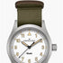 Hamilton Khaki Field Quartz H69401910 - Acciaio inossidabile 38 mm, quadrante bianco, cinturino verde NATO