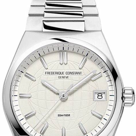 Frederique Constant Highlife Donna Quarzo FC-240SI2NH6B - Acciaio inossidabile, quadrante argentato, 31mm