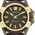 Versace Icon Active Indiglo VE6E00123 Orologio unisex - Cassa in policarbonato trasparente, cinturino in silicone nero, 42mm