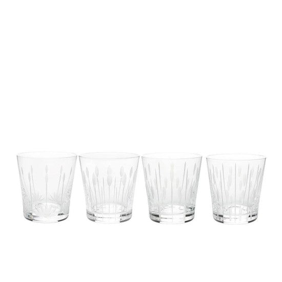 Set di 4 bicchieri Lalique Lotus da 30 cl