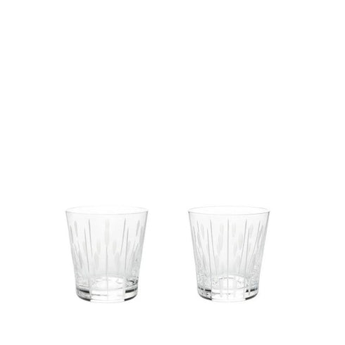 Lalique Set of 2 Lotus Buds and Dew Tumblers