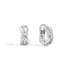 Recarlo E81CM001/056 18K White Gold Diamond Hoop Earrings