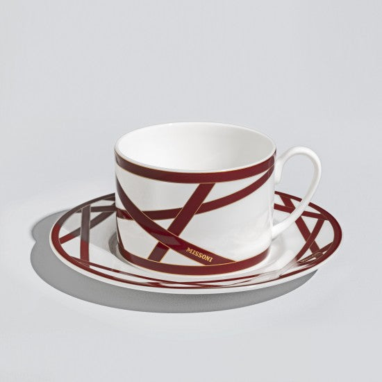 Missoni Nastri Bordeaux Set 6 Tea Cup