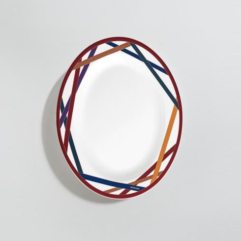 Missoni Nastri Multicolor Oval Dish 36 cm