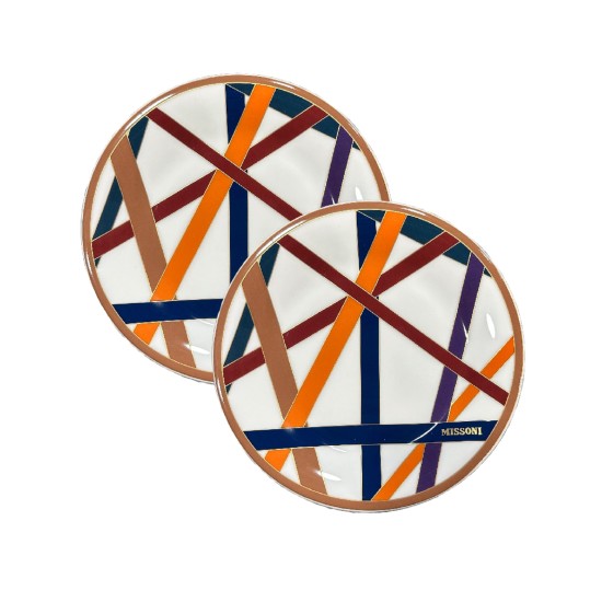 Missoni Nastri Multicolor Set 2 Piatti per il pane 15,5 cm