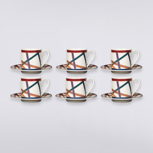 Missoni Nastri Multicolor Set 6 Coffee Cup