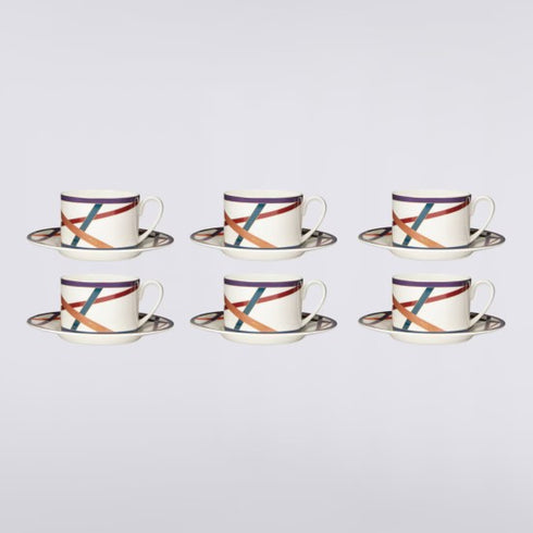 Missoni Nastri Multicolor Set 6 Tea Cup