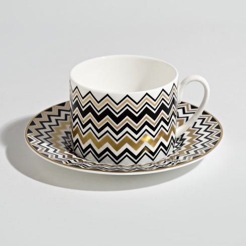 Missoni Zig Zag Gold Set 6 Tea Cup