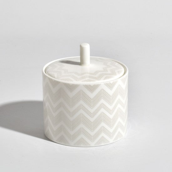 Missoni Zig Zag White Sugar Pot