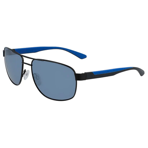 Calvin Klein CK20319S Men's Aviator Sunglasses - Matte Black Frame, Cobalt Blue Lenses