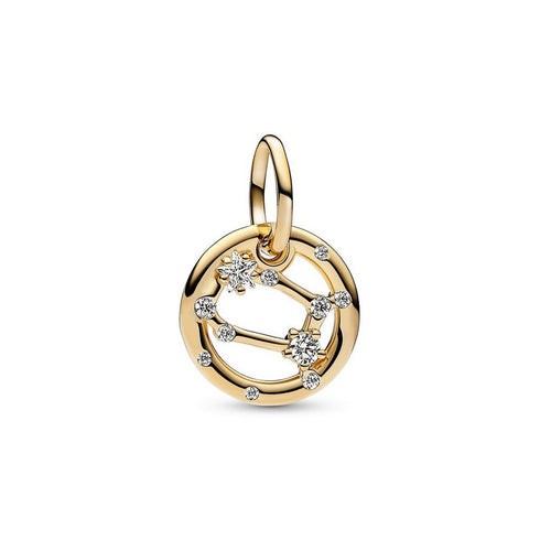Pandora 762711C01 Gemini Zodiac Dangle Charm - 14k Gold-Plated