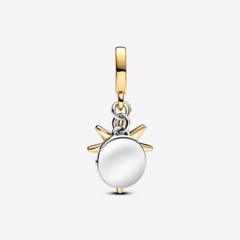 Pandora 763588C01 Engravable North Star Lab-Grown Diamond Dangle Charm - Two-Tone