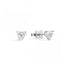 Recarlo E67PX001/036 18K White Gold Heart-Shaped Diamond Earrings