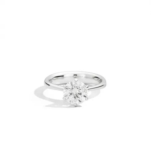 Recarlo R01SO014/037-13 Damen Solitär-Diamantring - 18K Weißgold, 0,37ct