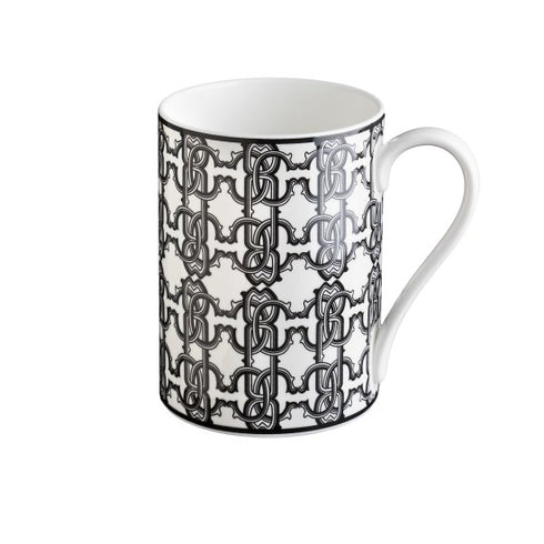 Roberto Cavalli Monogramm Schwarze Tasse 370cc