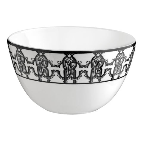 Roberto Cavalli Monogram Black Set 6 Rice Bowl