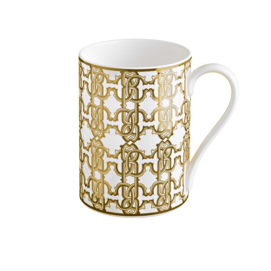 Roberto Cavalli Monogramm Gold Tasse 370cc