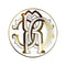 Roberto Cavalli Monogram Gold Set 2 Piatti per il pane 15,5 cm