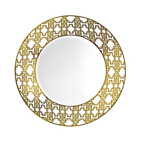 Roberto Cavalli Monogram Gold Set 2 Soup Plate 22 cm