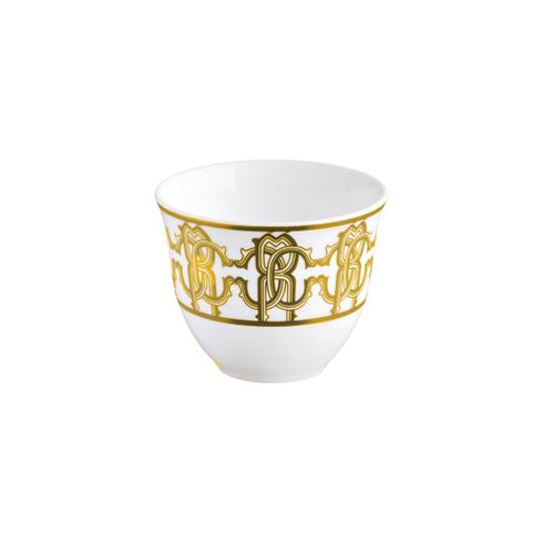 Roberto Cavalli Monogram Gold Set 6 Arabic Cup