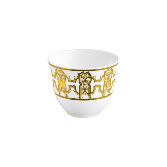 Roberto Cavalli Monogramm Gold Set 6 Arabische Tassen