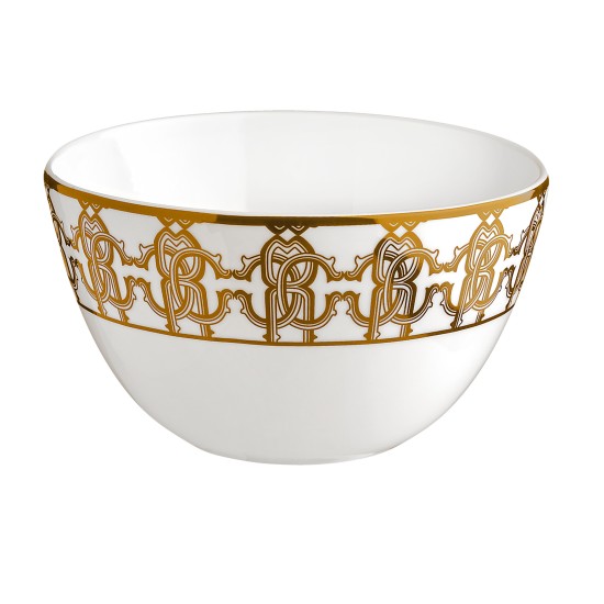 Roberto Cavalli Monogram Gold Set 6 Rice Bowl