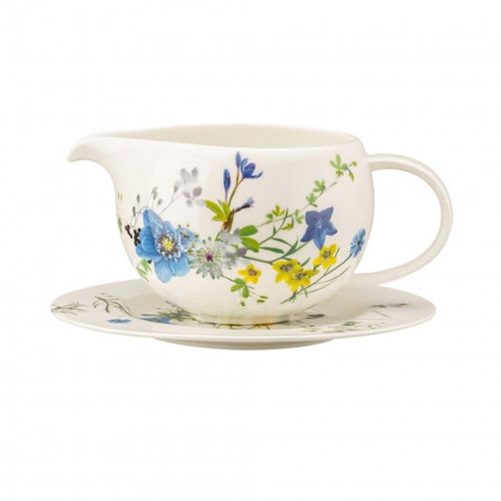 Rosenthal Brillance Fleurs des Alpes Salsiera 2 pezzi