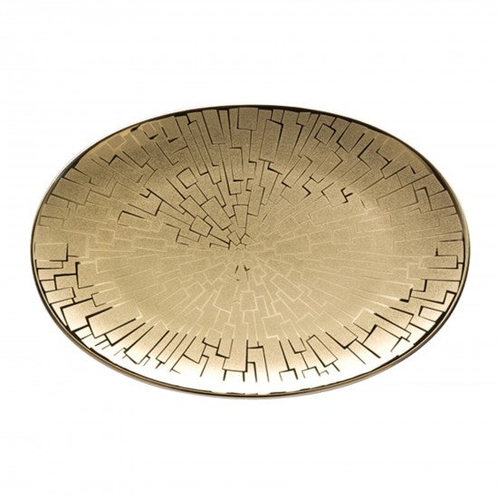 Rosenthal TAC Skin Gold Oval Plate