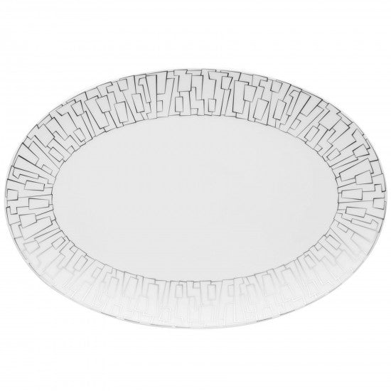 Rosenthal TAC Skin Platin Oval Plate - T2