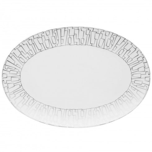 Rosenthal TAC Skin Platin Oval Plate - T1