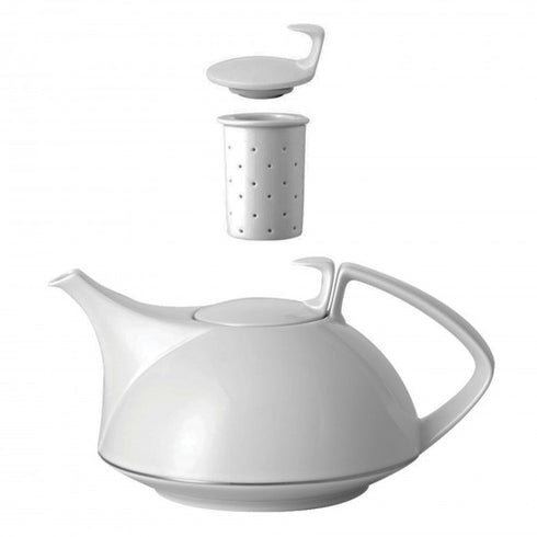 Teiera Rosenthal TAC Weiss 3 - 4 pezzi con colino e 2 coperchi