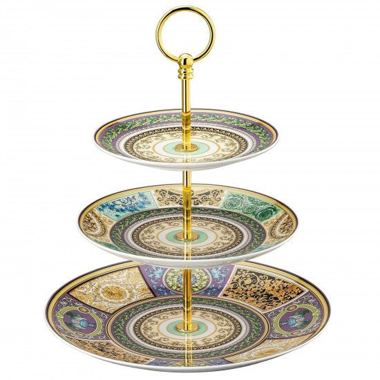 Rosenthal Versace Barocco Mosaico Etagere 3 piani